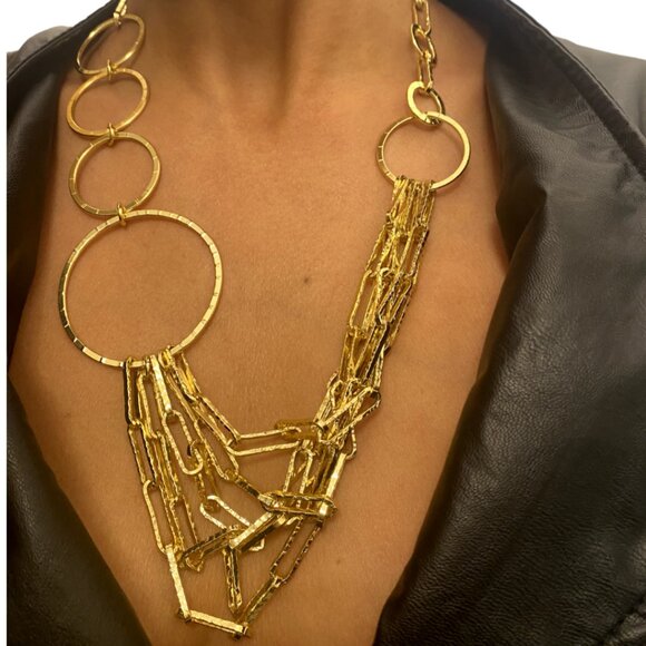 Vintage Retro Gold Plated Layered Chain, 1AR or Unoaerre (Italian Brand) - Picture 6 of 6
